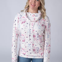 IN STOCK Soft Funnel Neck - Wildflower Gardens