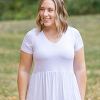 IN STOCK Sarah Ruffle Short Sleeve - White