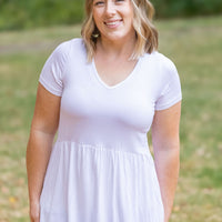 IN STOCK Sarah Ruffle Short Sleeve - White