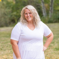 IN STOCK Sarah Ruffle Short Sleeve - White