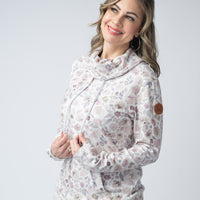 IN STOCK Soft Funnel Neck - Blush Floral