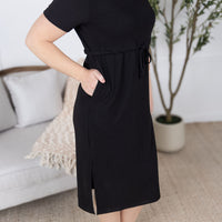 IN STOCK Gracelynn Midi Dress - Black FINAL SALE