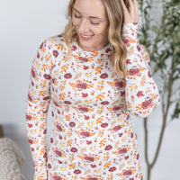 IN STOCK Blair Long Sleeve Top - Autumn Floral FINAL SALE