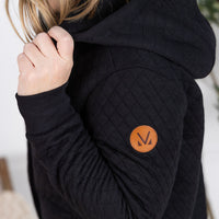 IN STOCK Kyla Zipper Snap Jacket - Black FINAL SALE