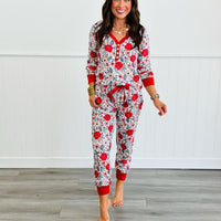 PREORDER: Long Sleeve Holiday Jogger Pajama Sets in Eight Prints