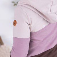 IN STOCK Colorblock Fullzip - Neutral, Purple, and Brown FINAL SALE