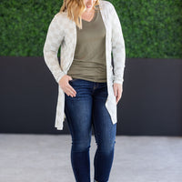 IN STOCK Classic Cardigan - Neutral Checkers FINAL SALE