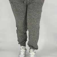Grey Heathered Fleece Joggers