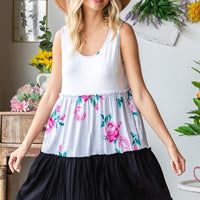 Heimish Full Size Scoop Neck Frill Tiered Dress