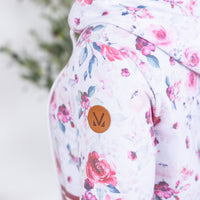 IN STOCK Hailey Pullover Hoodie - Pink Bloom and Stripes
