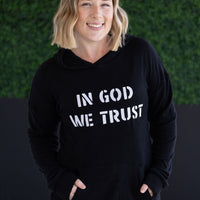 IN STOCK Corrine Embroidered Hoodie - In God We Trust
