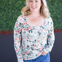 IN STOCK Alyssa Long Sleeve Top - Winter Berry FINAL SALE