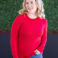 IN STOCK Blair Long Sleeve Top - Red