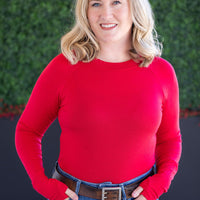 IN STOCK Blair Long Sleeve Top - Red