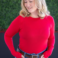 IN STOCK Blair Long Sleeve Top - Red