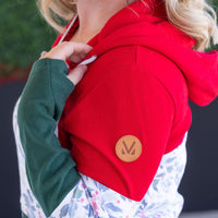 IN STOCK Colorblock Fullzip - Red, Winter Berry, Evergreen FINAL SALE