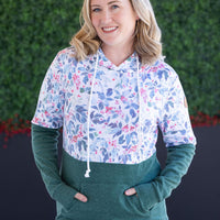 IN STOCK Hailey Pullover Hoodie - Winter Berry and Evergreen FINAL SALE