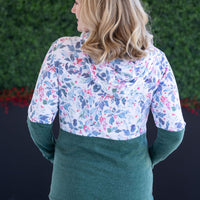 IN STOCK Hailey Pullover Hoodie - Winter Berry and Evergreen FINAL SALE