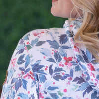 IN STOCK Hailey Pullover Hoodie - Winter Berry and Evergreen FINAL SALE