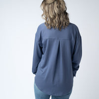 IN STOCK Brenna Button Down Top - Denim