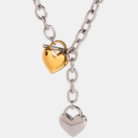 Stainless Steel Heart Chain Necklace