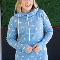 IN STOCK Ashley Hoodie - Teal Ribbons