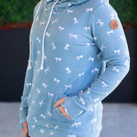 IN STOCK Ashley Hoodie - Teal Ribbons