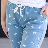 IN STOCK Classic Joggers - Teal Ribbons