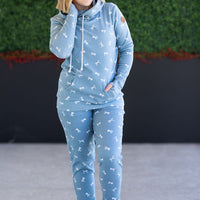 IN STOCK Classic Joggers - Teal Ribbons