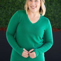 IN STOCK Leah Long Sleeve Top - Green