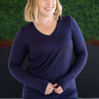 IN STOCK Larissa Long Sleeve - Navy
