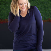 IN STOCK Larissa Long Sleeve - Navy