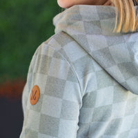 IN STOCK Ashley Hoodie - Olive Checkers