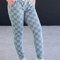 IN STOCK Classic Joggers - Olive Checkers