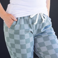 IN STOCK Classic Joggers - Olive Checkers