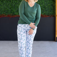 IN STOCK Classic Joggers - Green Ribbons