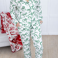IN STOCK Ribbon Pajama Set - Green