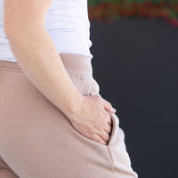 IN STOCK Wide Leg Vintage Wash Bottoms - Tan