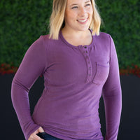 IN STOCK Georgia Long Sleeve Top - Purple