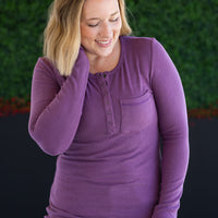 IN STOCK Georgia Long Sleeve Top - Purple