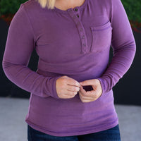 IN STOCK Georgia Long Sleeve Top - Purple