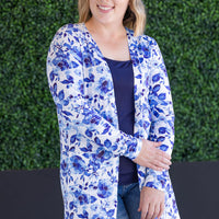 IN STOCK Classic Cardigan - Sapphire Floral