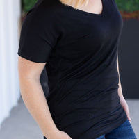 IN STOCK Chloe Cozy Tee - Black