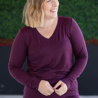 IN STOCK Larissa Long Sleeve - Plum