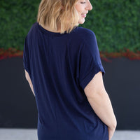 IN STOCK Sierra Pocket Top - Navy