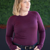 IN STOCK Blair Long Sleeve Top - Plum