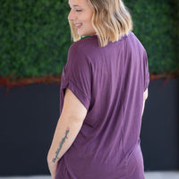 IN STOCK Sierra Pocket Top - Plum FINAL SALE