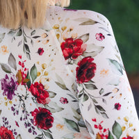 IN STOCK Blair Long Sleeve Top - Burgundy Bloom