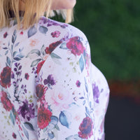 IN STOCK Natalie Pullover - Burgundy Bloom and Plum FINAL SALE