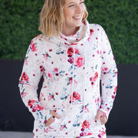 IN STOCK Soft Funnel Neck - Pink Bloom
